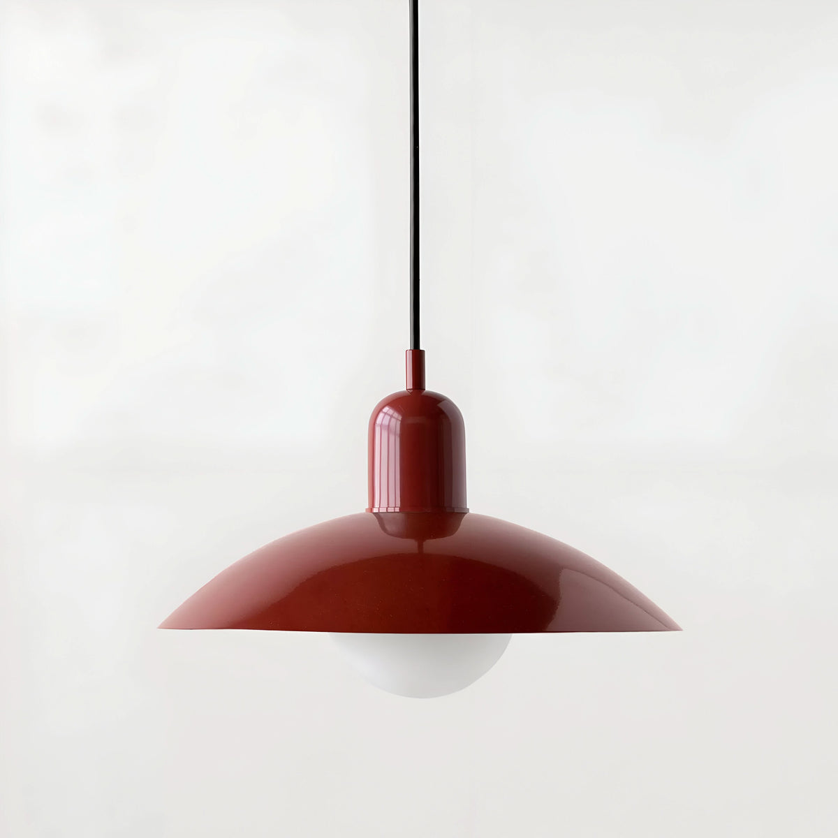 Iron Bauhaus Pendant Light, 1.5m Adjustable Cord, 32cm Shade, view 37