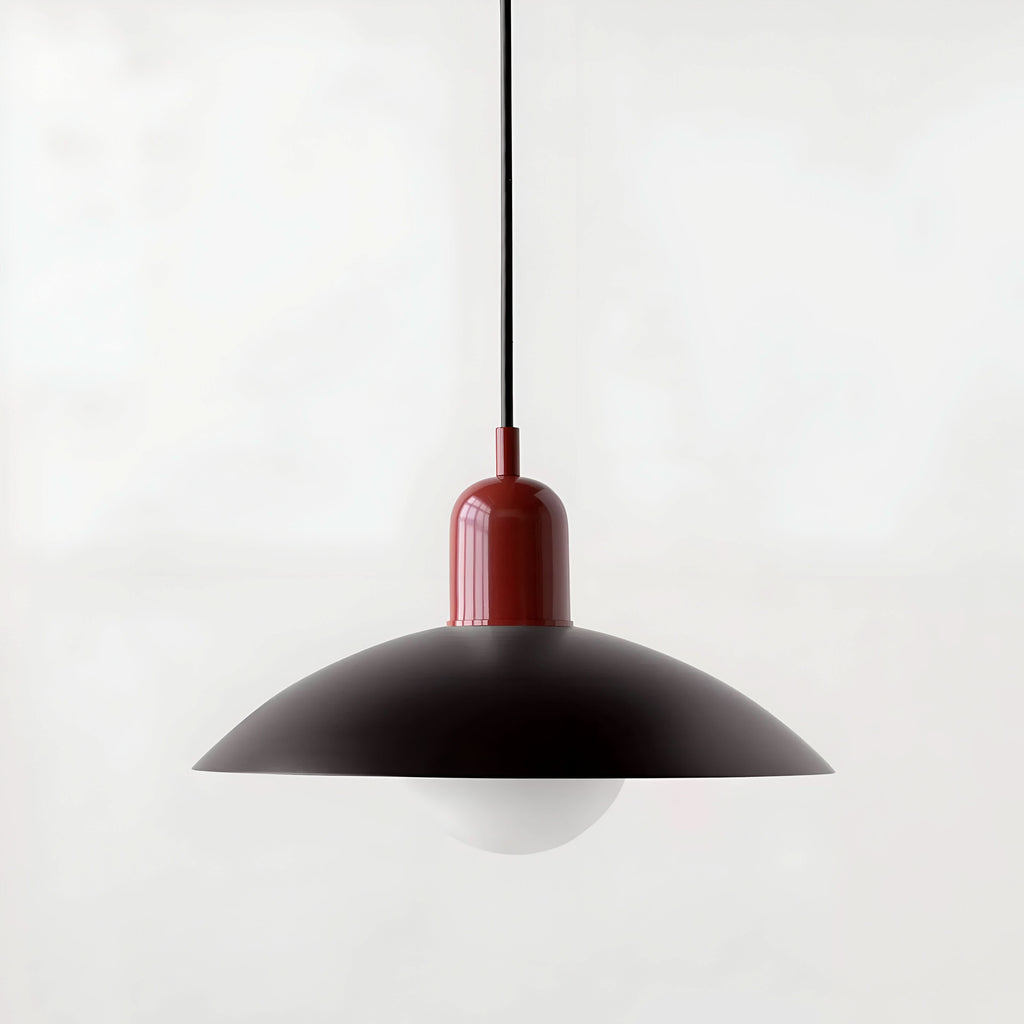 Iron Bauhaus Pendant Light, 1.5m Adjustable Cord, 32cm Shade, view 38