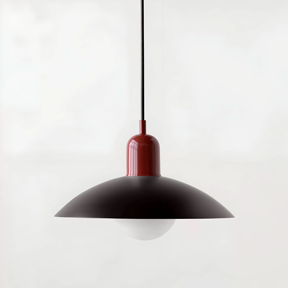 Iron Bauhaus Pendant Light, 1.5m Adjustable Cord, 32cm Shade, view 38