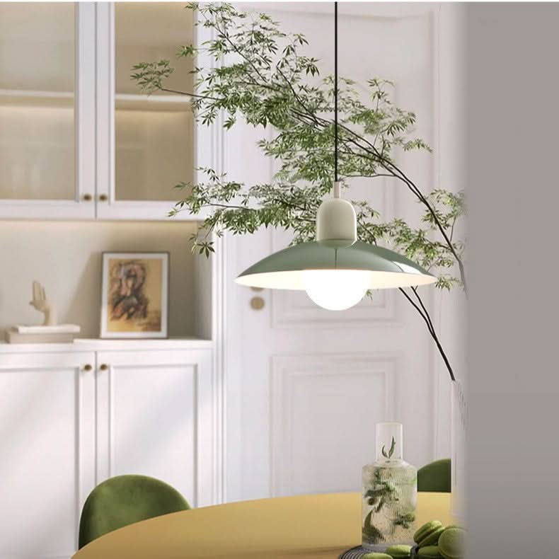 Iron Bauhaus Pendant Light, 1.5m Adjustable Cord, 32cm Shade, view 6