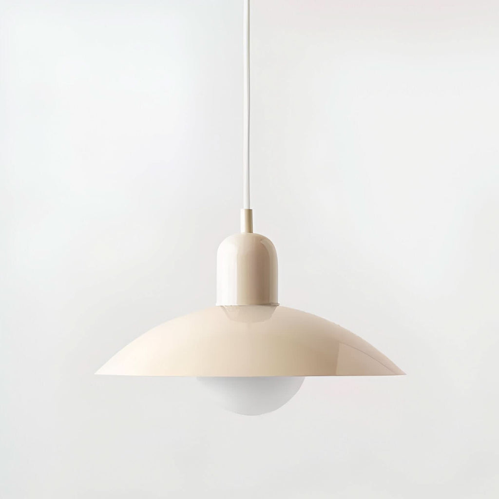 Iron Bauhaus Pendant Light, 1.5m Adjustable Cord, 32cm Shade