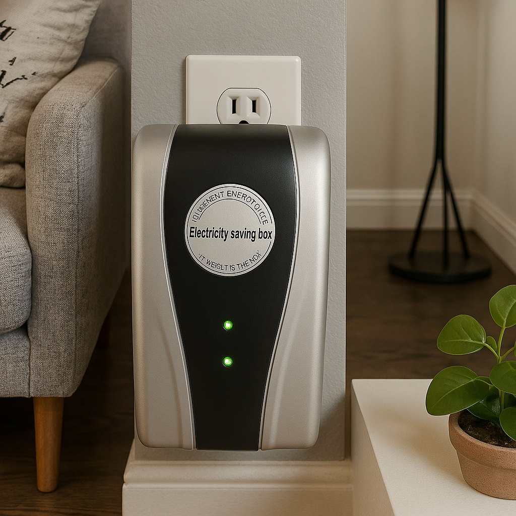 Plug-In Electricity Device with Green LED for Home and Commercial Use