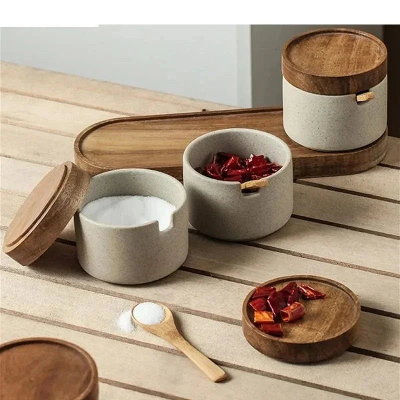 Jalbarno Ceramic Seasoning Jar Set