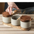 Jalbarno Ceramic Seasoning Jar Set