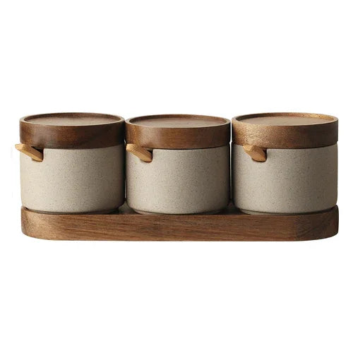 Jalbarno Ceramic Seasoning Jar Set