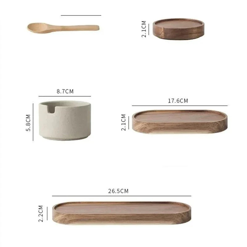 Jalbarno Ceramic Seasoning Jar Set
