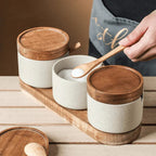 Jalbarno Ceramic Seasoning Jar Set