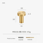 Jordira Brass Cabinet Knob