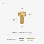 Jordira Brass Cabinet Knob