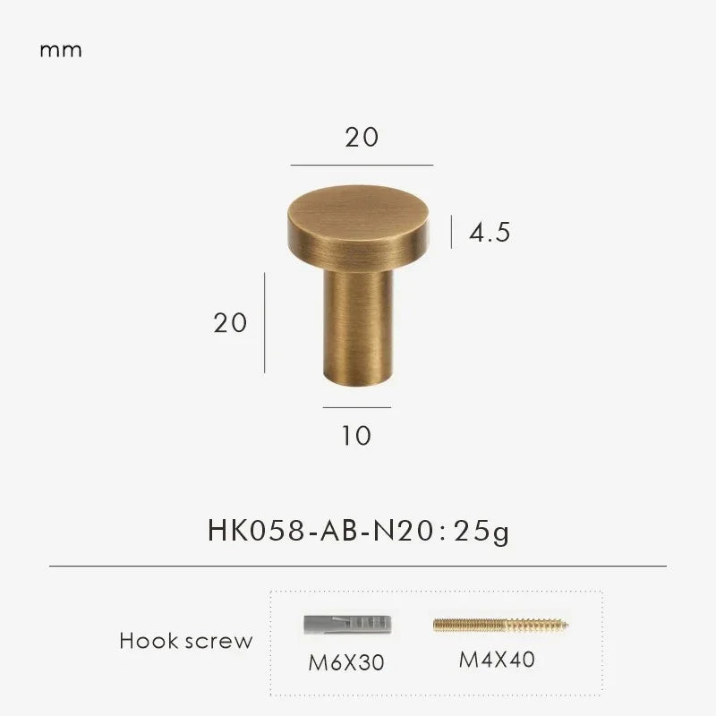 Jordira Brass Cabinet Knob