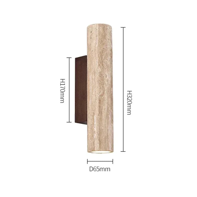Jorndeda Travertine Wall Lamp