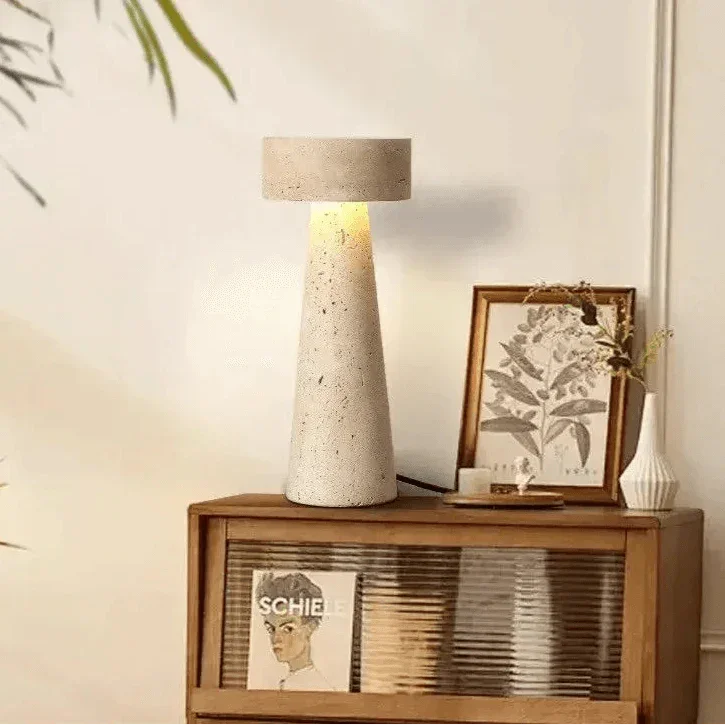Jorstina Travertine Table Lamp