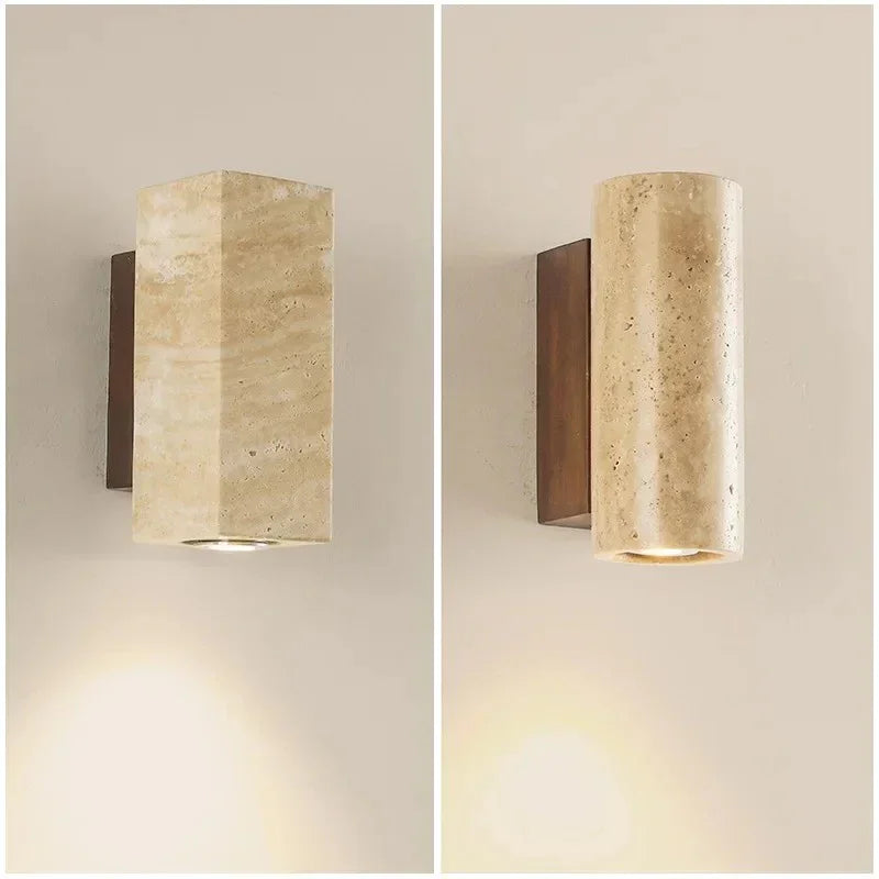 Jorstyra Travertine Wall Lamp