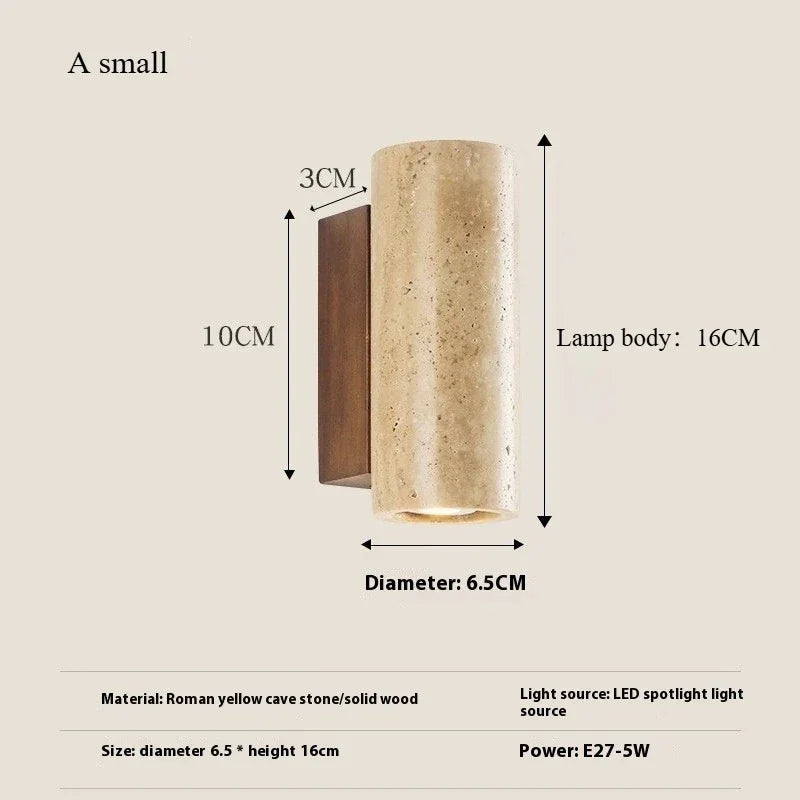Jorstyra Travertine Wall Lamp