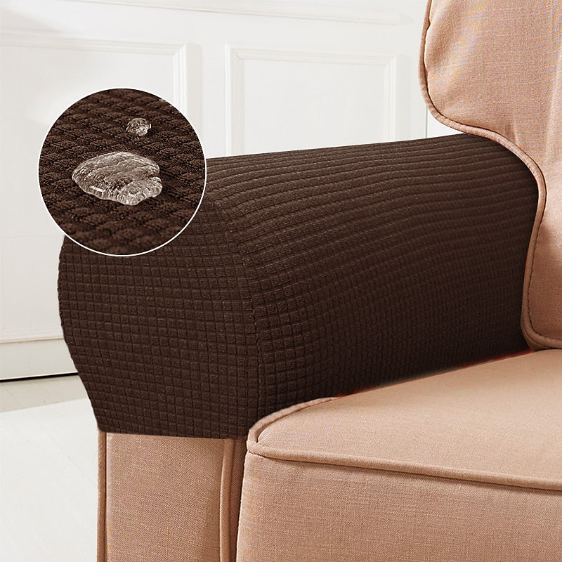 Stretch Spandex Armrest Covers for Chairs and Armchairs, Set of 2
