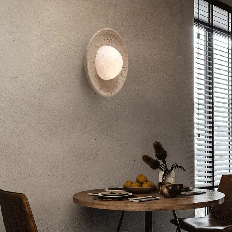 Kalleda Travertine Wall Lamp