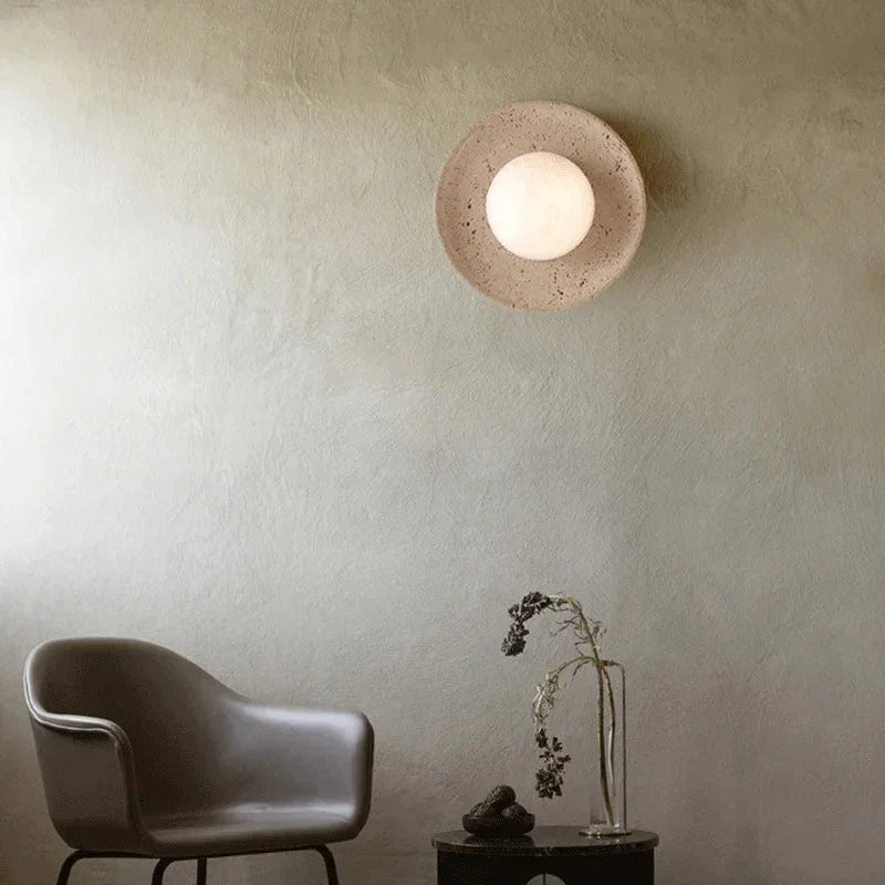 Kalleda Travertine Wall Lamp