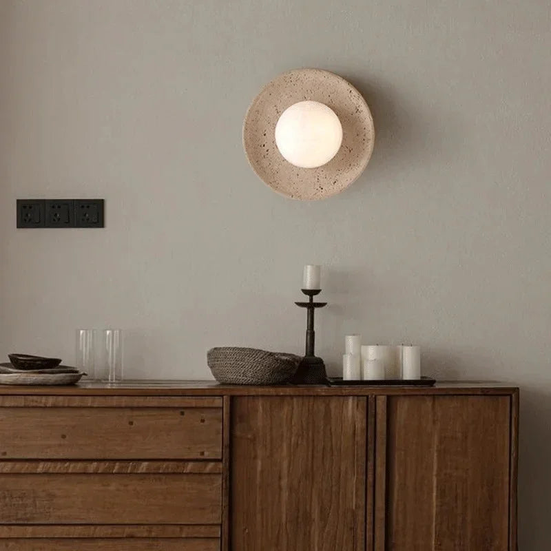 Kalleda Travertine Wall Lamp