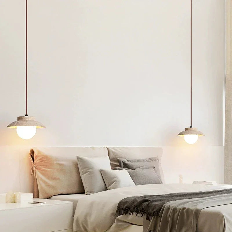 Kalvira Travertine Pendant Lamp