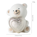 Kawaii Bear Figurine with Heart | Thrascher