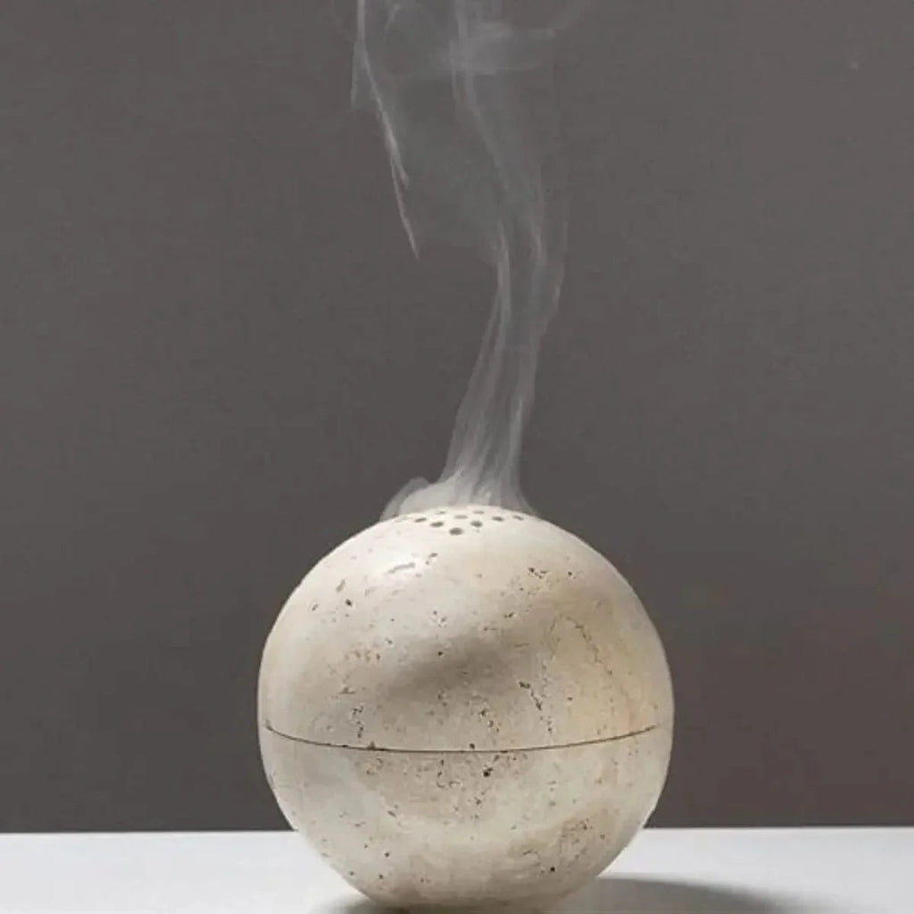 Kelpstone Travertine Incense Burner