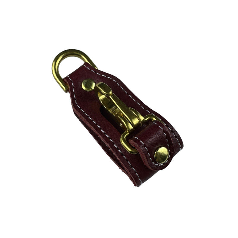 Keychain Clip Metal Leather | Thrascher