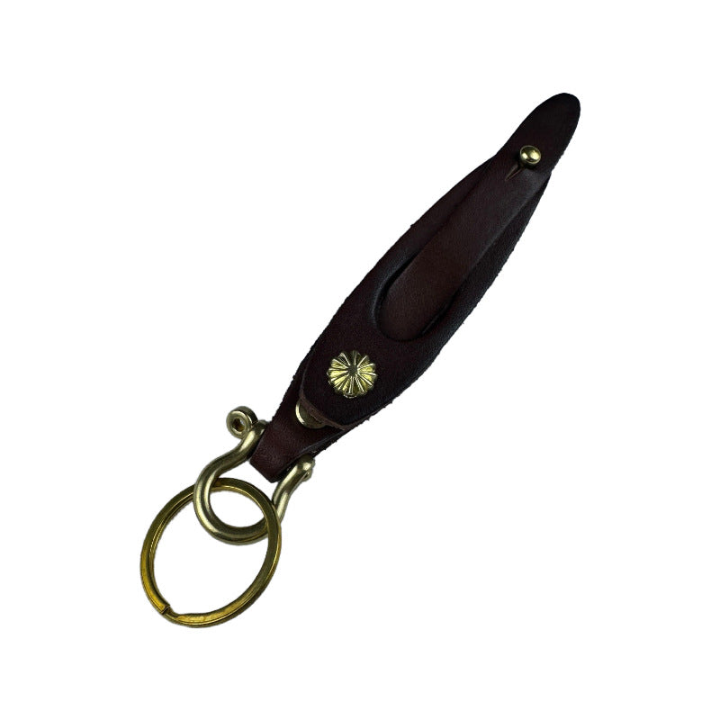 Keychain Holder Natural Brown | Thrascher