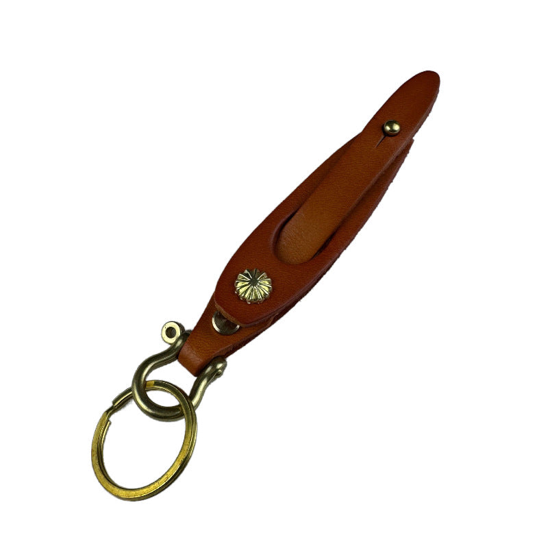 Keychain Holder Natural Brown | Thrascher