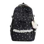 Lace-Up Detail School Backpack with Padded Shoulder Straps, view 5