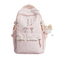Lace-Up Detail School Backpack with Padded Shoulder Straps