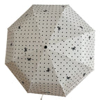 Ladies' Compact Polka Dot Rain Umbrella with Matching Case, view 5