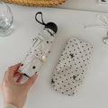 Ladies' Compact Polka Dot Rain Umbrella with Matching Case, view 6