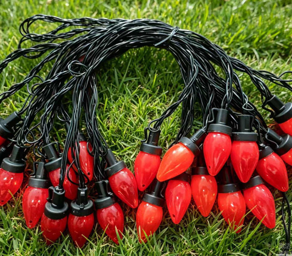 Large Classic Bulb LED Patio String Lights | Thrascher