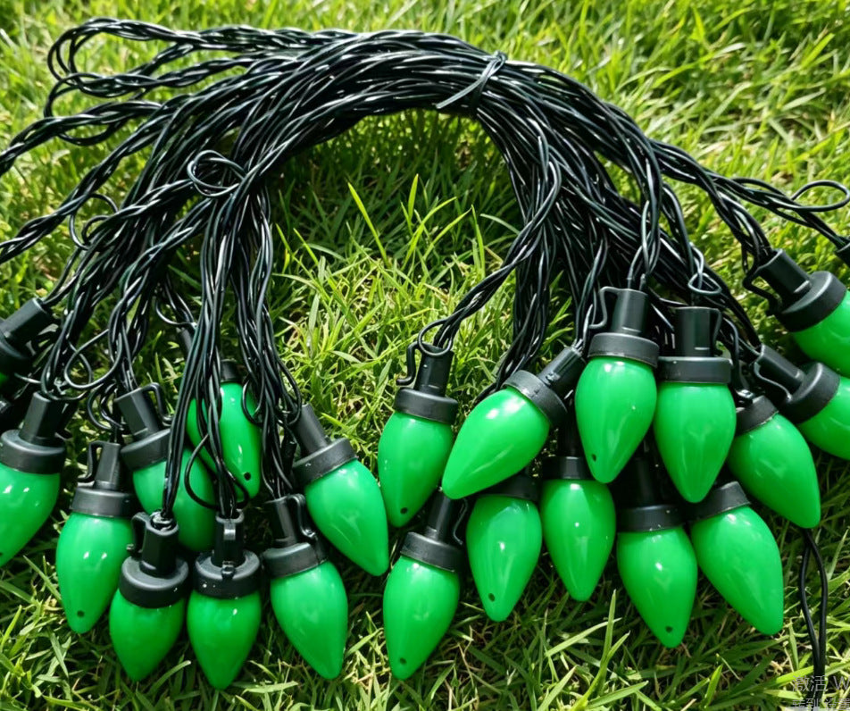 Large Classic Bulb LED Patio String Lights | Thrascher