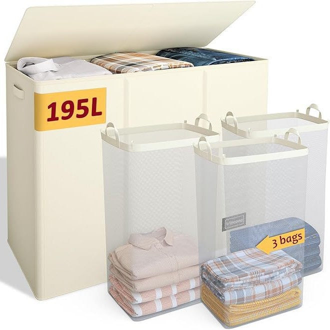 Large Storage Chest with Lid and Interior Compartments | Thrascher
