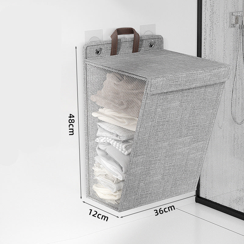 Laundry Basket Beige Gray | Thrascher