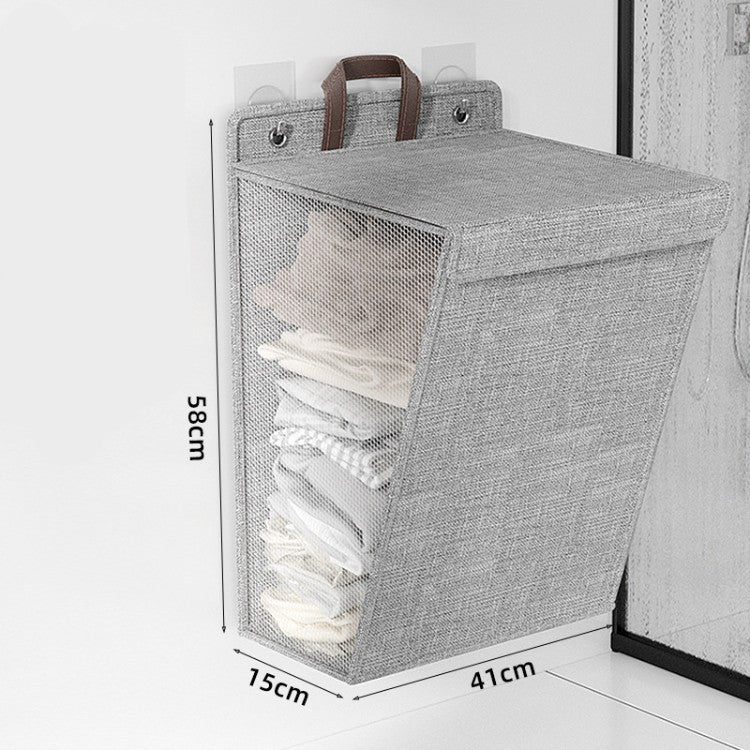 Laundry Basket Beige Gray | Thrascher