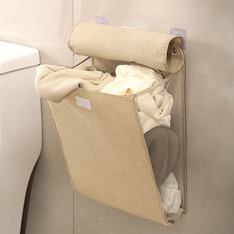 Laundry Basket Beige Gray | Thrascher