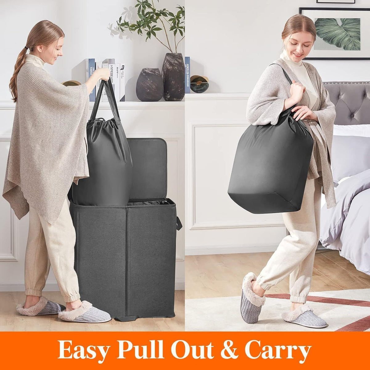 Laundry Container with Separating Compartments | Thrascher