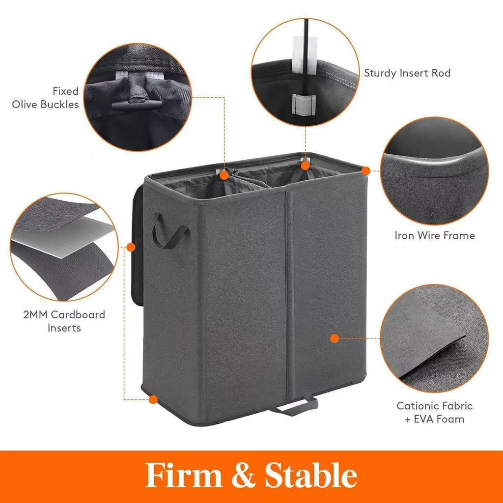 Laundry Container with Separating Compartments | Thrascher