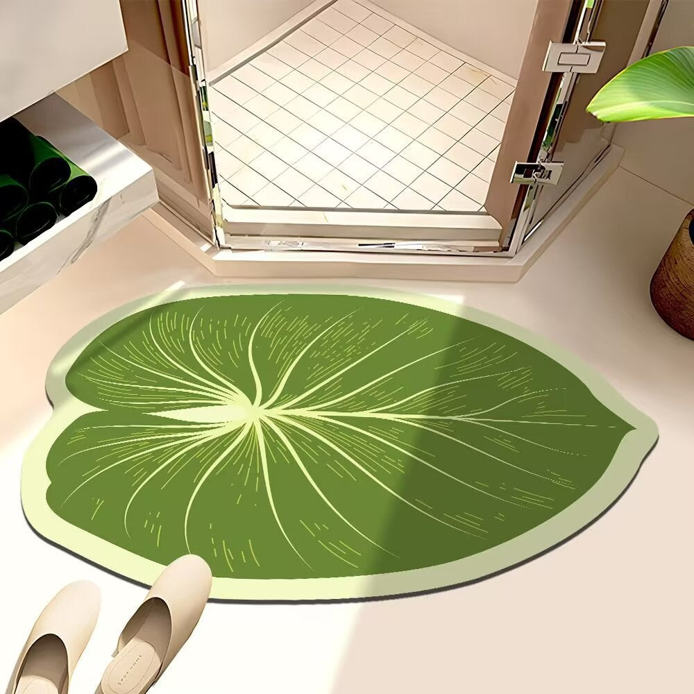 Leaf-Shaped Bath Mat | Thrascher