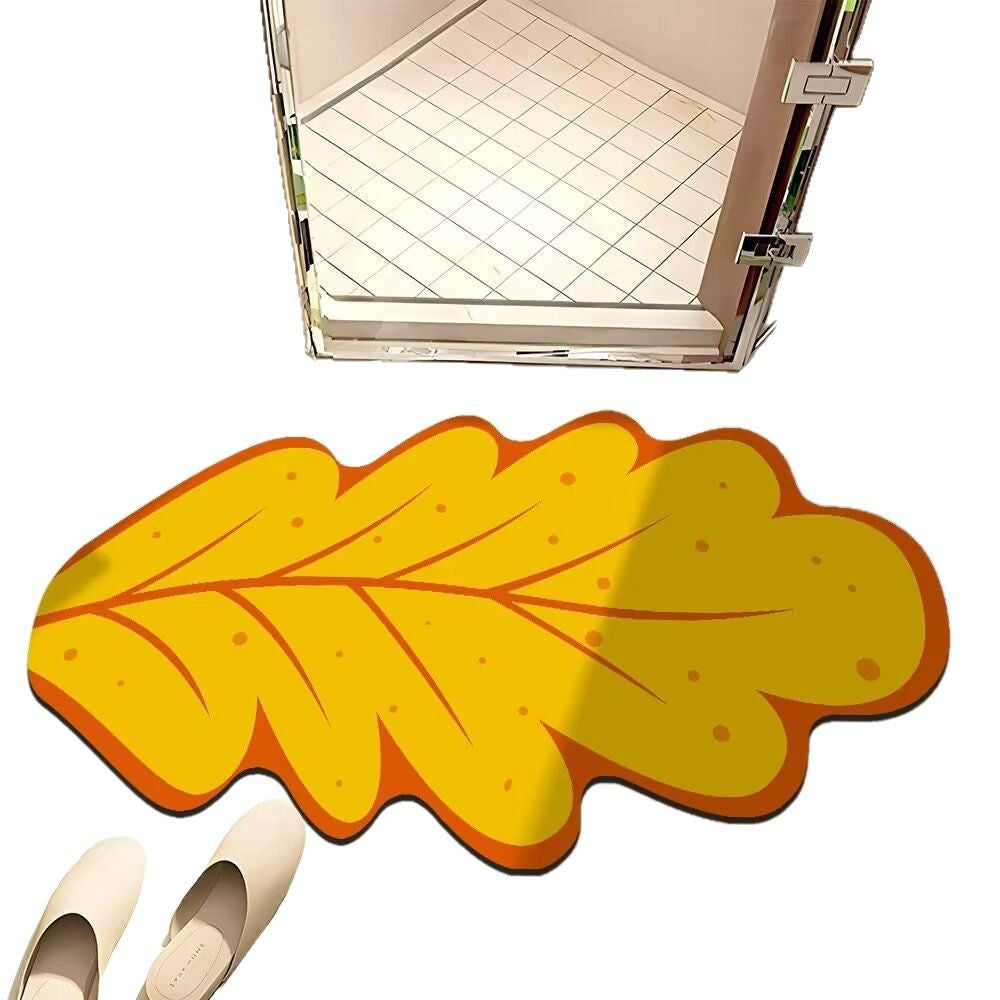 Leaf-Shaped Bath Mat | Thrascher
