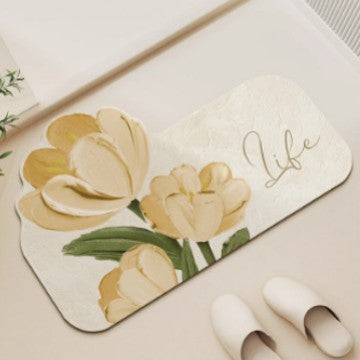 Leaf-Shaped Decorative Area Rug | Thrascher