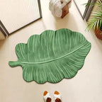 Leaf-Shaped Decorative Area Rug | Thrascher