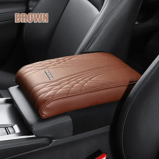 Leather Car Center Console Armrest Cushion with Memory Foam, 400 g, view 2
