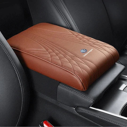Leather Car Center Console Armrest Cushion with Memory Foam, 400 g, view 3