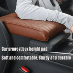 Leather Car Center Console Armrest Cushion with Memory Foam, 400 g, view 4