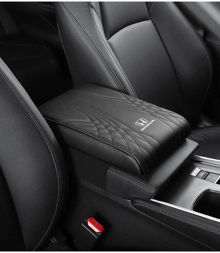 Leather Car Center Console Armrest Cushion with Memory Foam, 400 g
