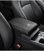 Leather Car Center Console Armrest Cushion with Memory Foam, 400 g