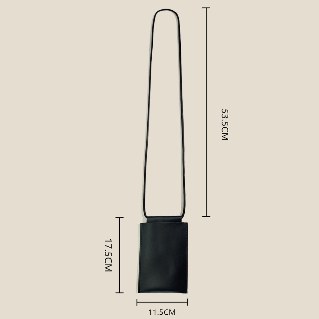Leather Crossbody Card Holder with Long Adjustable Strap for Everyday Use, view 4